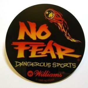 No Fear Dangerous Sports Pinball COASTER Original NOS Plastic 1995